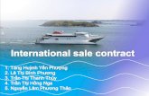 International sale contract