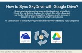 Sync Google Drive and SkyDrive