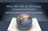 Why we fail at strategy implementation