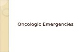 Oncologic emergencies