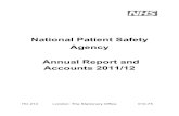 NPSA Annual Report and Accounts 2011-12