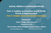 Social Media & Communications - Part 2 - Nenshi Mayoralty Campaign