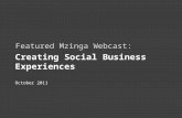 Creating Social Business Experiences