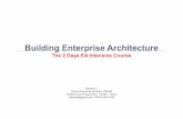 EA Intensive Course "Building Enterprise Architecture" by mr.danairat