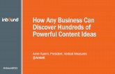 Inbound discover hundreds of content ideas