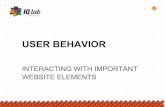 User Behavior: Interacting With Important Website Elements