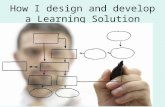How I design and develop a learning solution