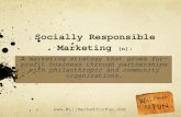 Socially Responsible Marketing