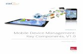 Mobile device management key components