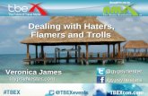 Dealing with haters, flamers, and trolls - Veronica James