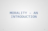 Morality – an introduction powerpoint