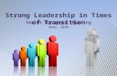 Being a leader during times of change