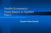 Health economics from basics to applied