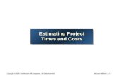 Chap 5 Estimating Project Times