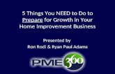 5 Ways to Prepare Your Home Improvement Business for Growth