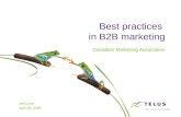 Best practices in B2B marketing