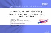Where and How to Find IMS Information - IMS UG May 2013 Seattle