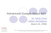 Advanced Google Maps API