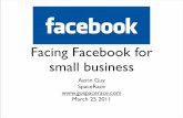 Facing Facebook for Small Business