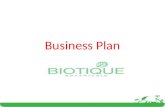 Proposed Business plan For Biotique