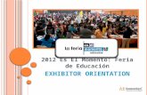 2012 Feria de Educación - Exhibitor Orientation