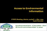 Access to Environmental Information in Indonesia