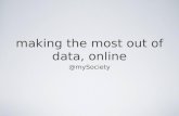 Tom Steinberg's Data Briefing at Breakfast Time for mySociety