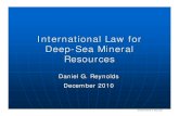 International law for deep sea mineral resources - presentation
