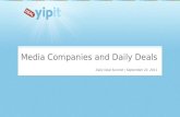 Media Companies and Daily Deals by Yipit