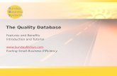 Managing Corrective actions using the SBS Quality Database