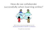 Collaborating when learning
