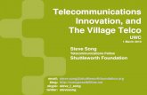 Telecommunications, Innovation, and the Village Telco