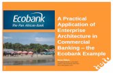 'A Practical Application of Enterprise Architecture – the Ecobank Example by Kims Sifers, LV