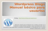 Manual Usuario Wordpress