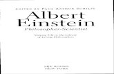 Albert Einstein - Philosopher Scientist