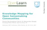 Knowledge Mapping for Open Sensemaking Communities