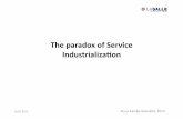 The paradox of service industrialization