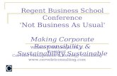 CSR presentation Regent Business School Durban SA 5 October 2013
