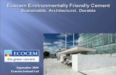 Ecocem Environmentally Friendly Cement