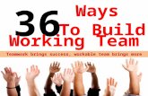 36 Ways to Build a Team