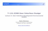 T 121 5300 (2008) User Interface Design 3   Uide