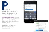 PINGO: Peer Instruction in Very Large Groups