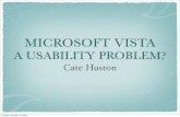 Microsoft Vista: A Usability Problem