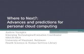 Advances & Predictions for the Personal Cloud