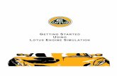 Getting Started With Lotus Engine Simulation
