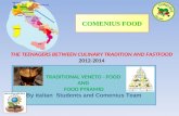 O) traditional  veneto  food and food pyramid   meeting spain