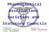 pharmaceutical associations, societies and statutory councils