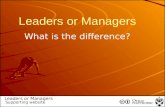 Leaders Or Managers