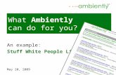 What Ambiently Can Do For You An Example