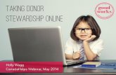 Taking Donor Stewardship Online